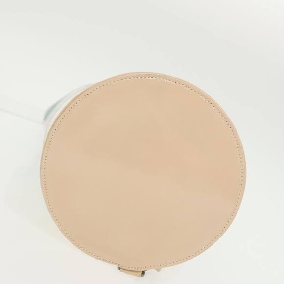 CELINE Shoulder Bag Enamel Leather Blue Cream Silver Auth bs19765 - Picture 6 of 16